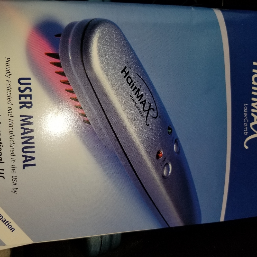 Hairmax Laser hair grow system comb with accessori